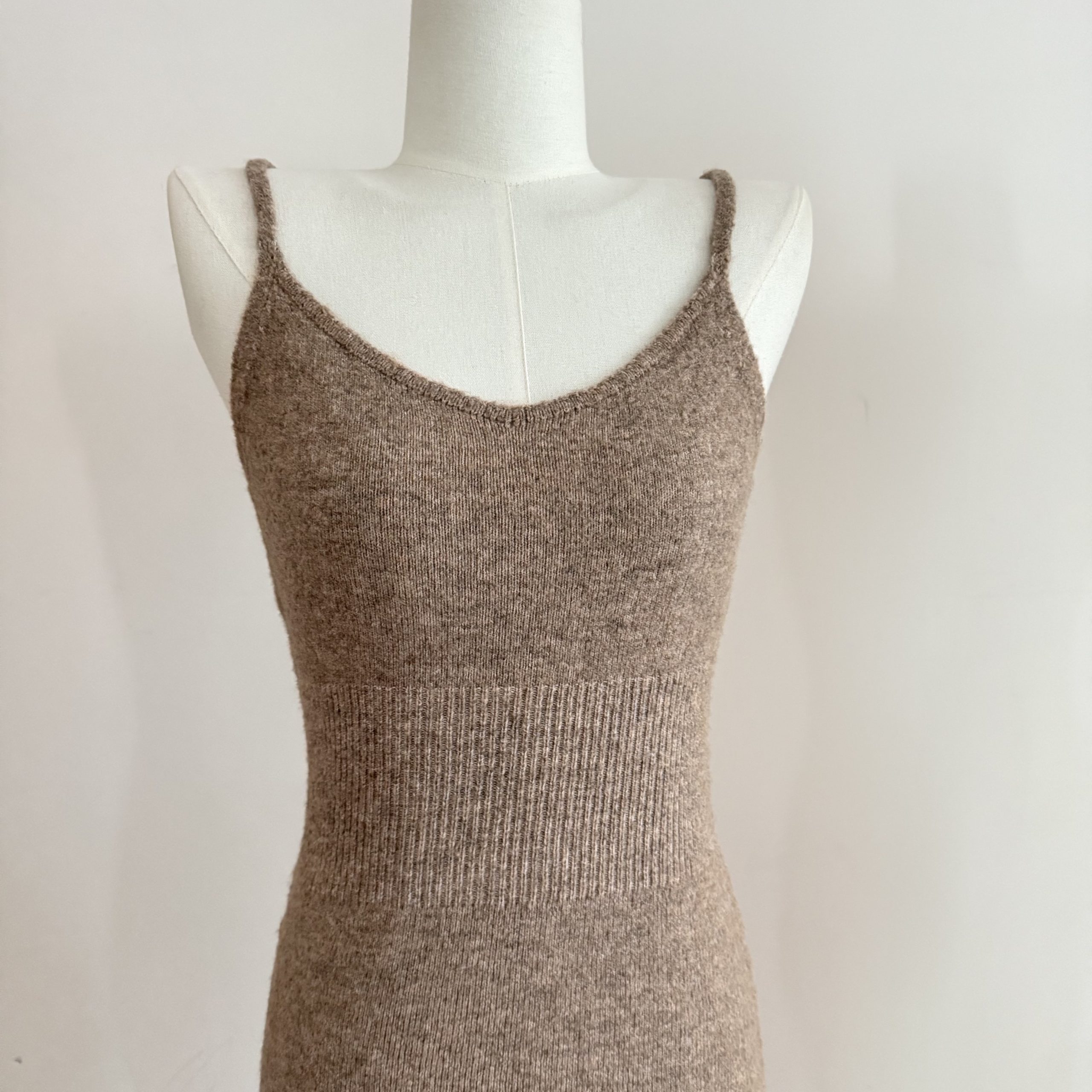 Xxiiuu Soft Cloud Knit Cami Dress Women's Winter Layering Mermaid Dress - Image 5