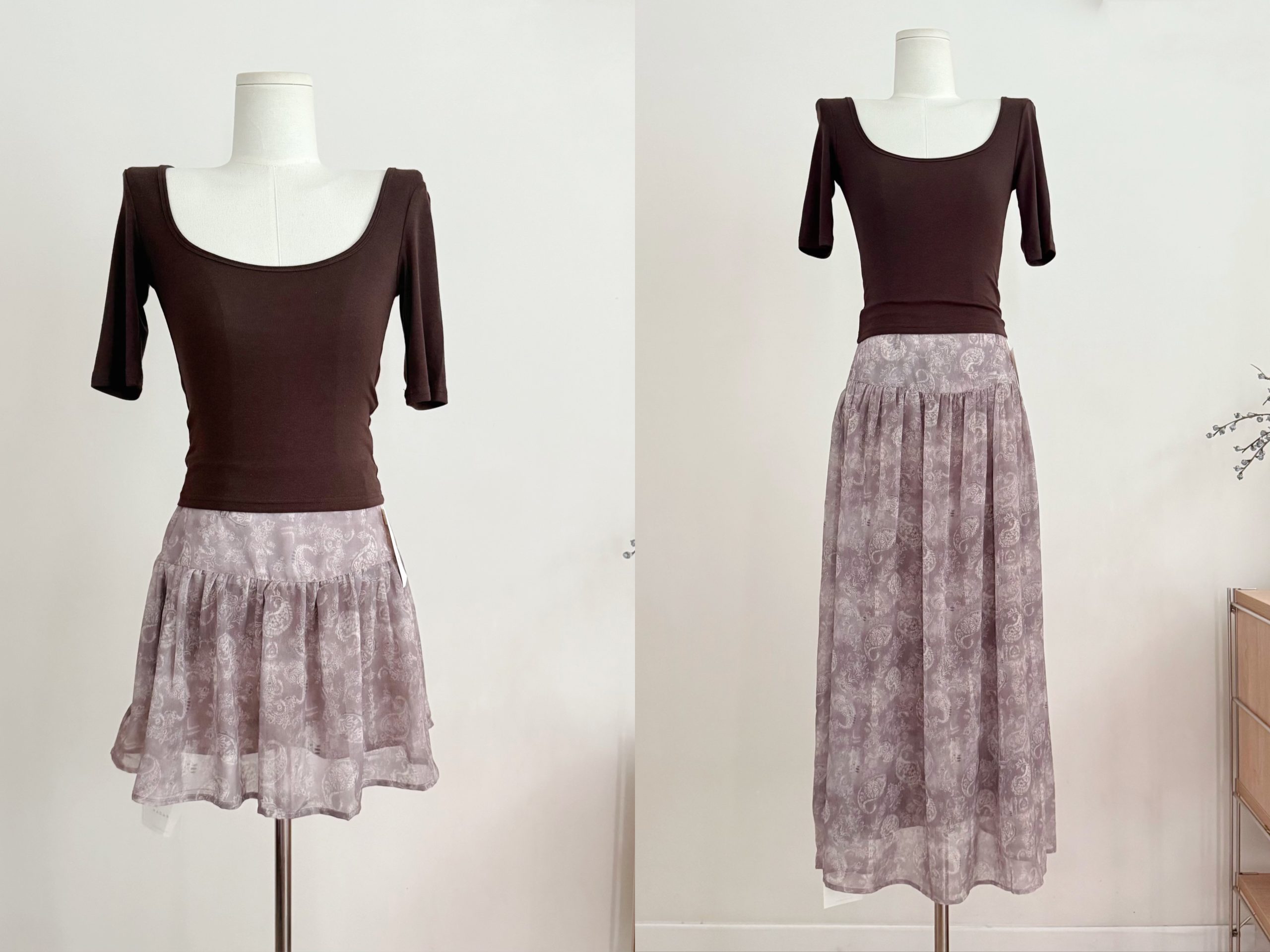 The Artizzi Camellia Cashew High Waist Skirt Summer 2026